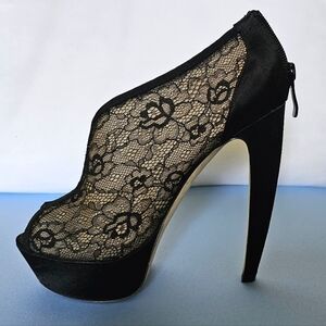 Bebe Lacey Mesh Heels
